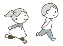 4日常動作：イラスト